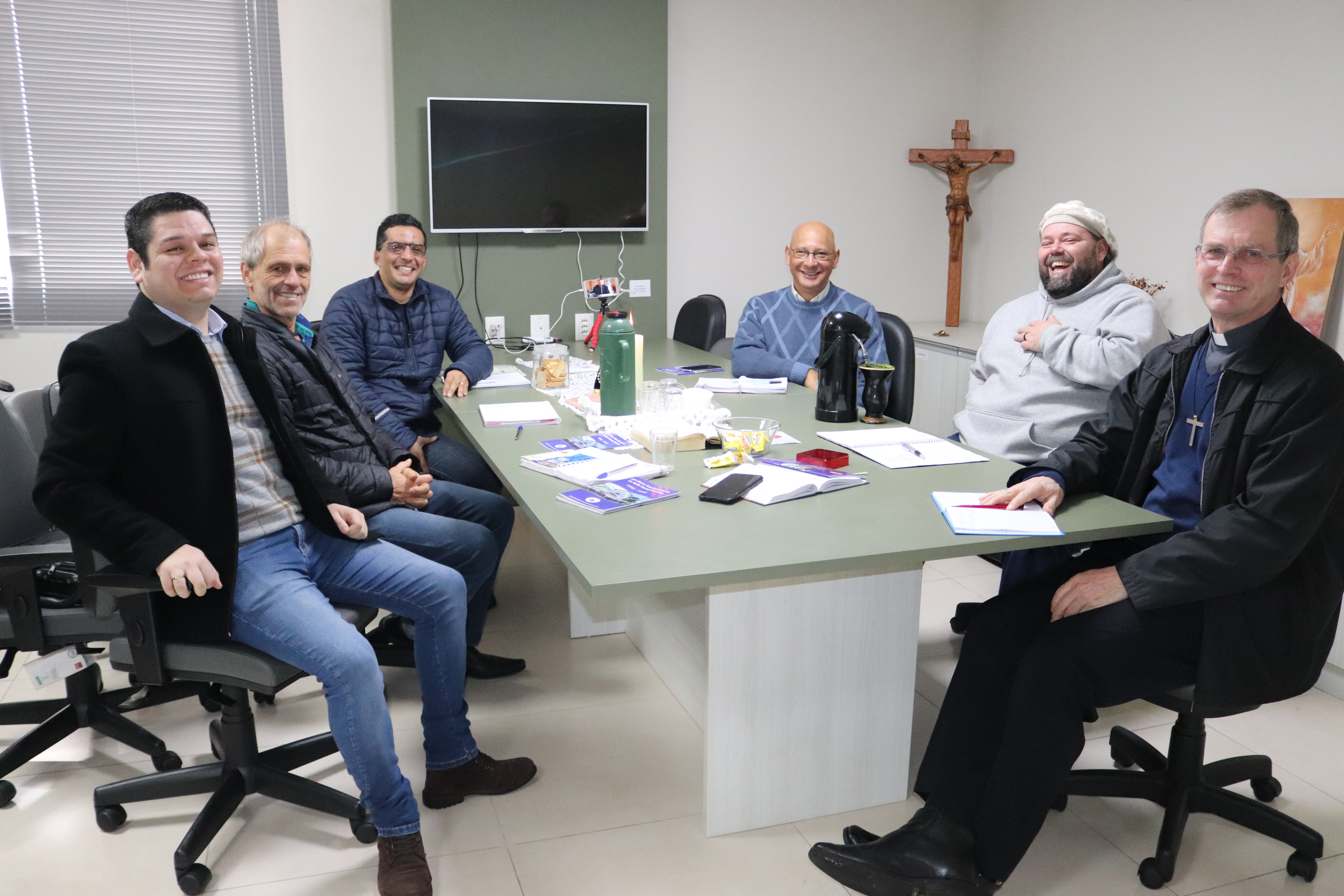 Encontro dos diretores espirituais e assessores eclesiásticos que acompanham  os movimentos e pastorais juvenis da Arquidiocese de Passo Fundo