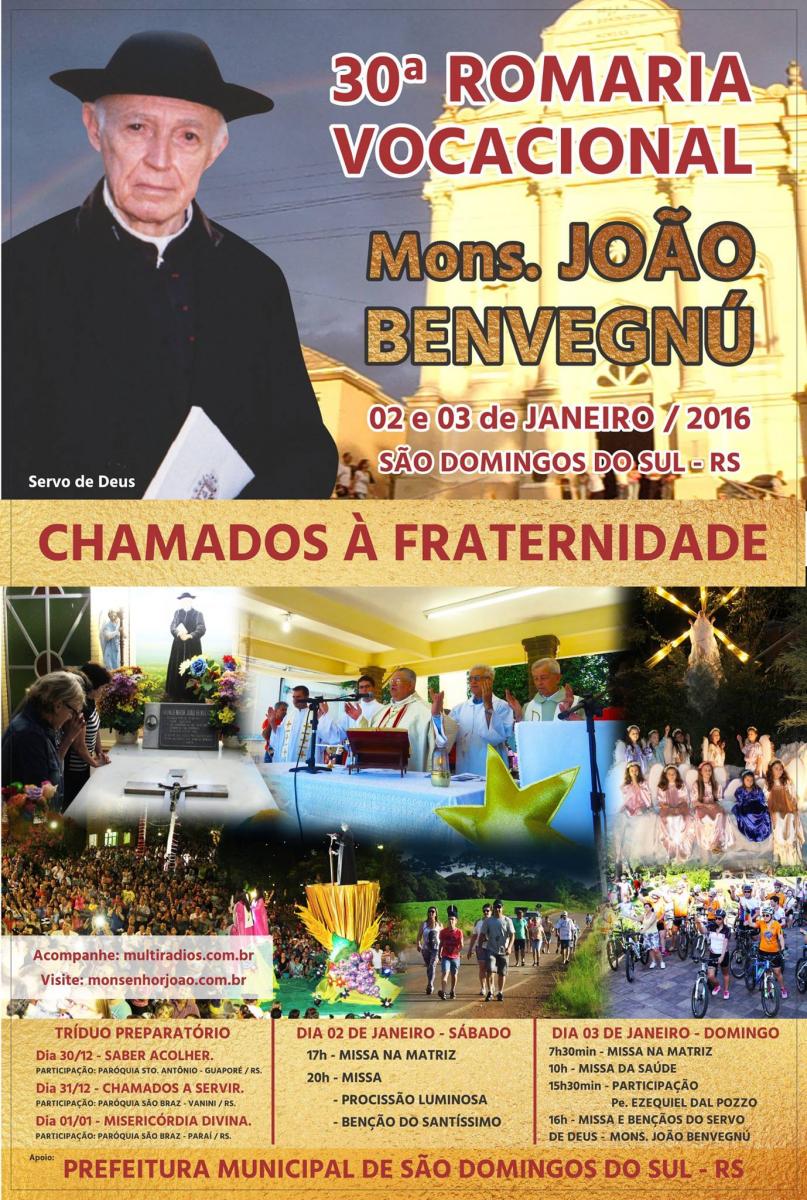 Fé e graças em São Domingos do Sul: comunidade prepara 30ª Romaria Vocacional