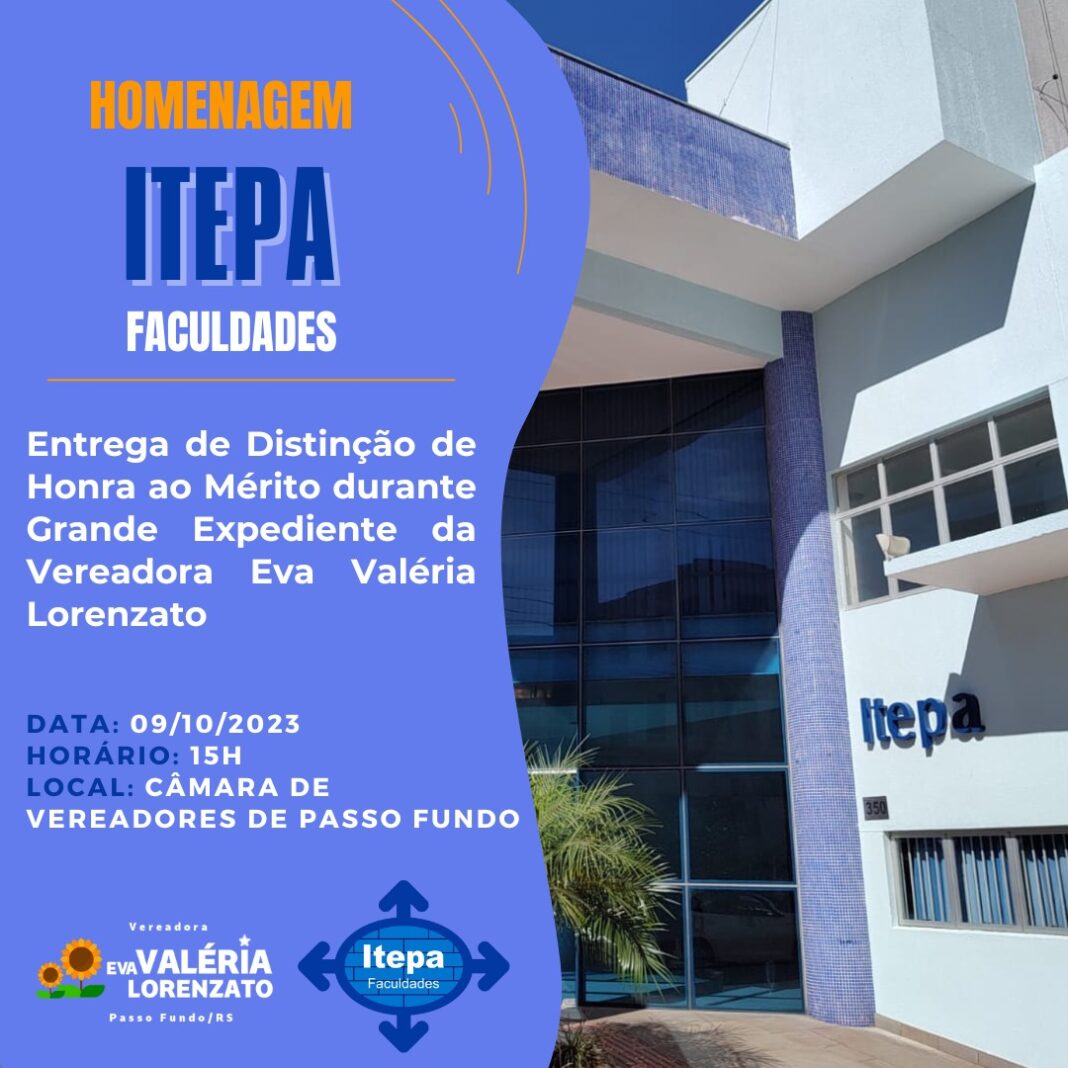Itepa receberá Distinção de Honra ao Mérito