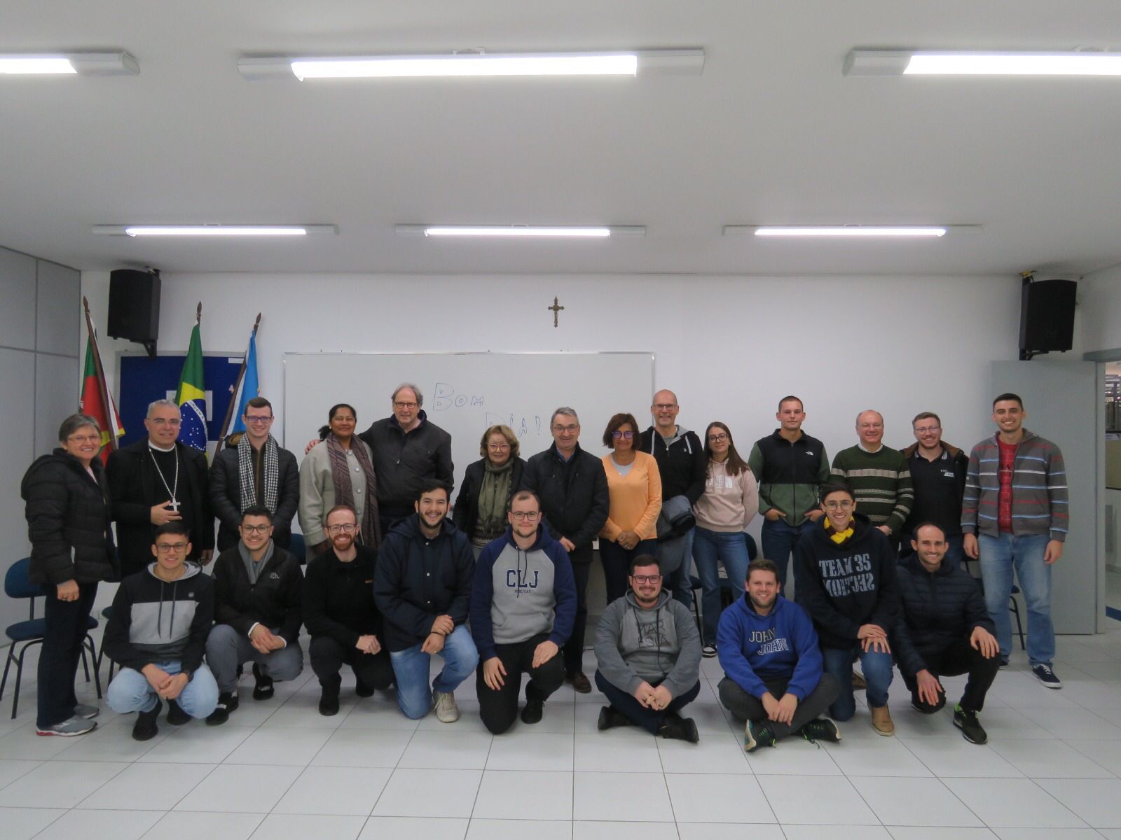 Itepa Faculdades recebe visita de Dom Nivaldo e de um grupo de italianos