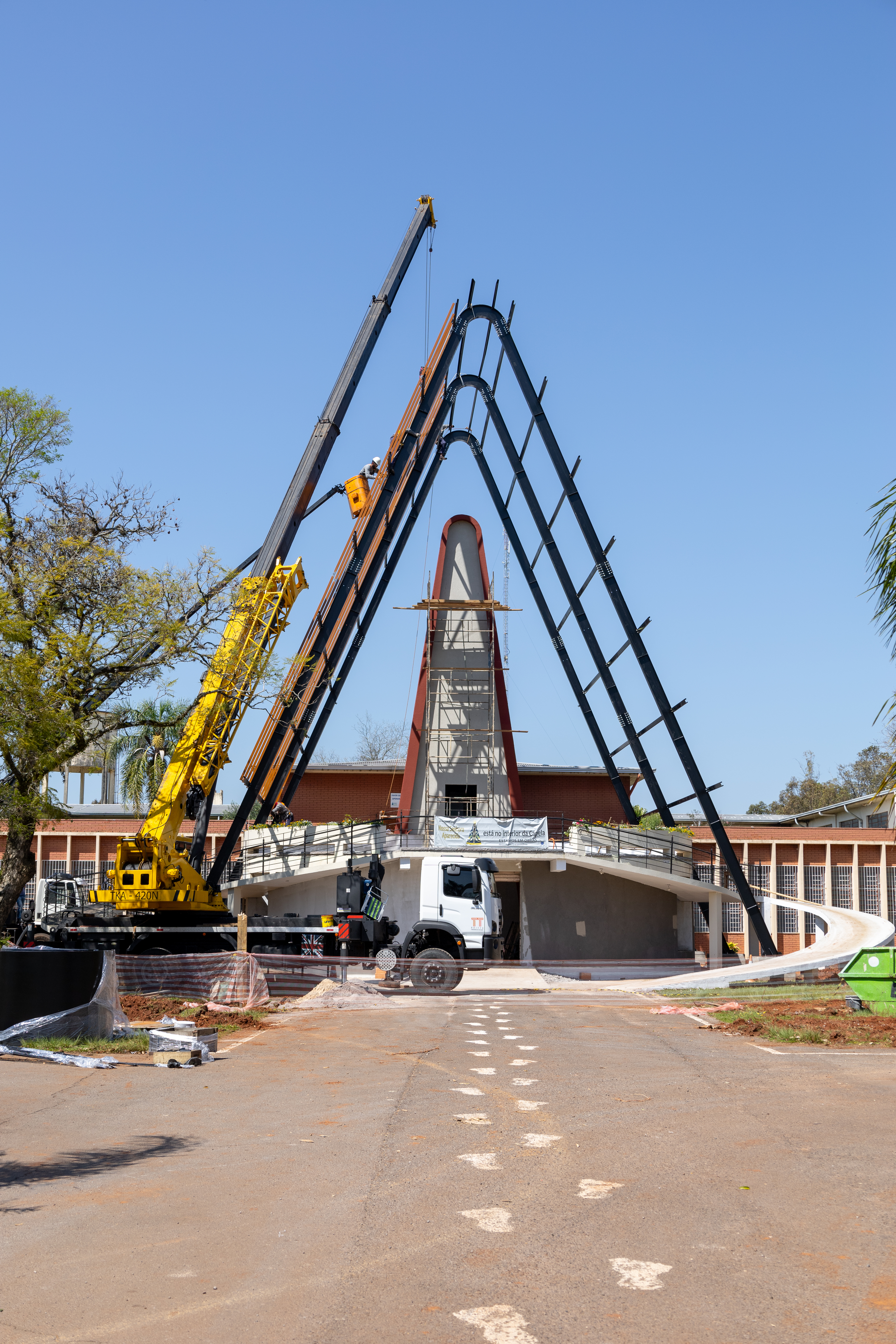 Obra no Santuário Nossa Senhora Aparecida se encaminha para a reta final